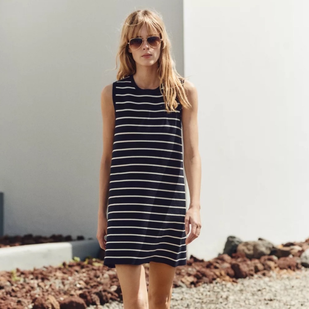 Zara Striped Sleeveless Dress